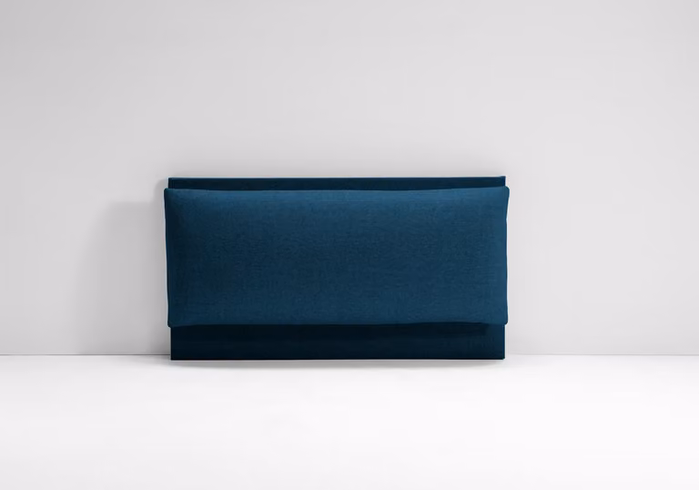 Testata Letto Imbottita - ROMA Blu 90x190 cm