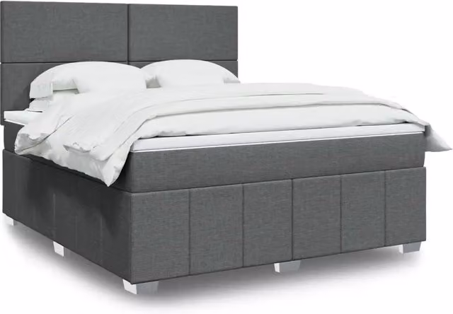 Letto Ibrido con Materasso vidaXL Grigio e Bianco L: 180 cm, P: 200 cm