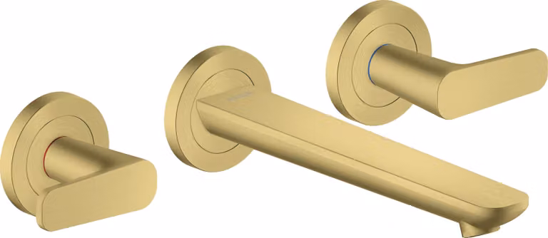 hansgrohe AXOR Citterio C robinetterie de lavabo 3 trous encastrée pour montage mural, bec 195mm, 49070950, 49070950
