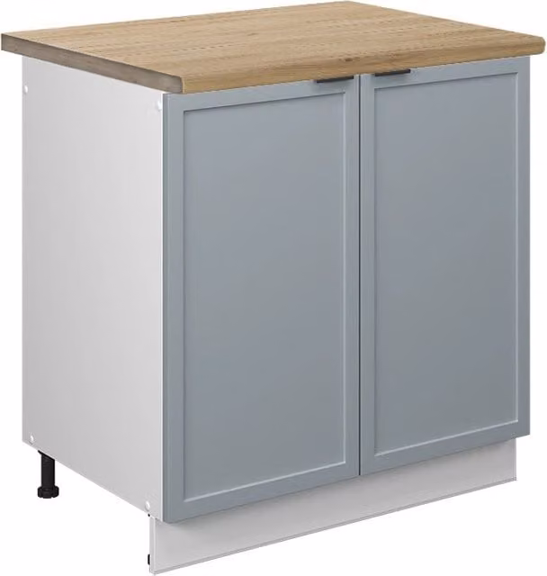Mobile lavello cucina Fame-Line Blu-grigio chiaro/Bianco 80 cm, PL Rovere Vicco