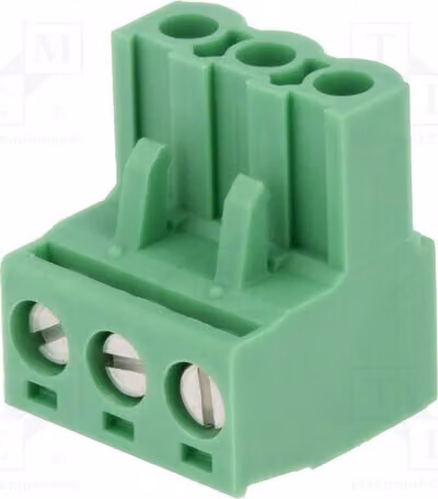 1 x Morsetto di fissaggio disattivabile, connettore a spina diritto, passo: 3, 5,08 mm, 250 V, MSTB 2,5/ 3-ST-5,08 –