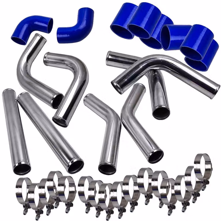 Kit di tubi per intercooler, realizzato in silicone, diametro di 2,5 pollici, compatibilità universale, lunghezza del tubo di 1 metro, intervallo di temperatura di 200°C