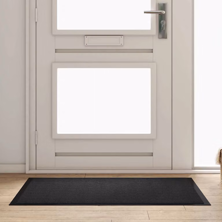 Tappetino vidaXL in tessuto teddy antracite, lavabile in lavatrice e antiscivolo, L 120 x P 80 x H 1 cm