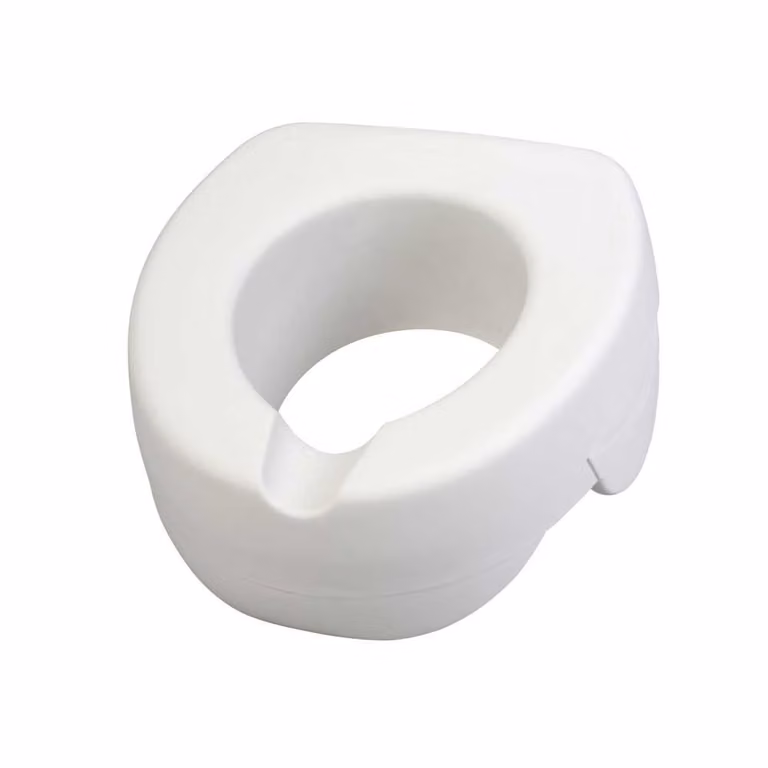 Rialzo per sedile WC Behrend, morbido, 11 cm, fino a 120 kg, senza coperchio