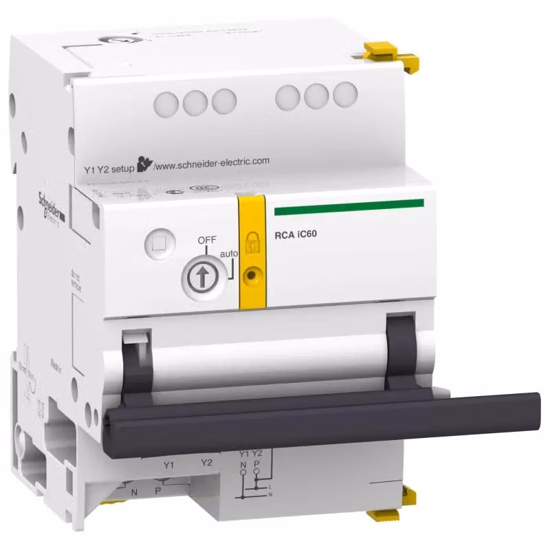 Schneider Electric Comando a distanza RCA per iC60 1P/2P, 230 V CA, montaggio laterale A9C70112