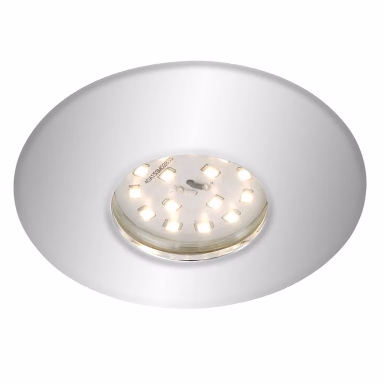 Briloner Downlight LED cromato Shower, IP65 SHOWER, Cromo / Argento, Bagno, Plastica, Moderno