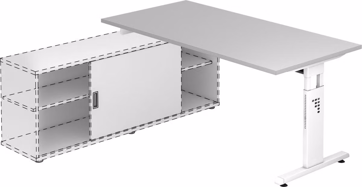 Scrivania aggiuntiva OSE16, 160 x 80 cm