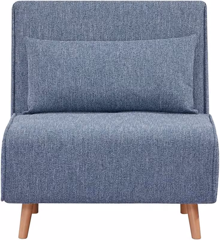 Poltrona Letto trasformabile, Divanetto clic clac Singolo | Foldy Blu