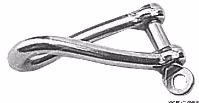 Grillo ritorto in acciaio VA in microfusione 12 mm, 1 pezzo