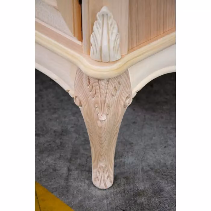 Cassettiera classica con 3 cassetti in legno di ciliegio e betulla Mobili 2G L: 111 cm, P: 44 cm, H: 100 cm – 2