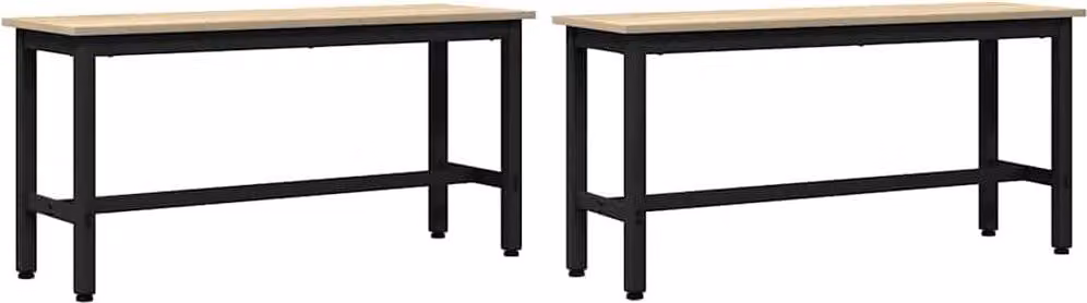 Panchina da pranzo 2 pcs Rovere Sonoma 100 x 32,5 x 48,5 cm