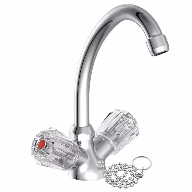 Miscelatore per lavabo SAVINO di SCHÜTTE, miscelatore per lavabo, rubinetti per lavabo in cromo