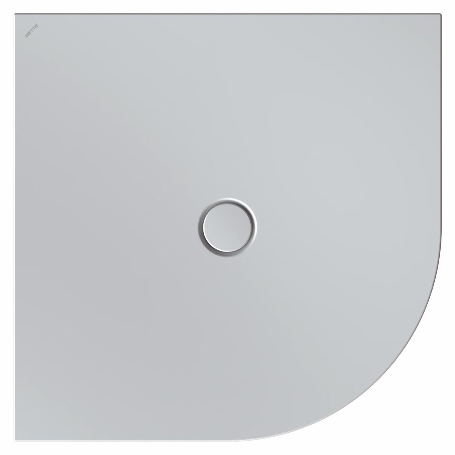 BetteFloor Corner receveurs de douche quart de cercle avec BetteGlasur Plus, 1000x1000mm, 5451-002PLUS, 5451-002PLUS