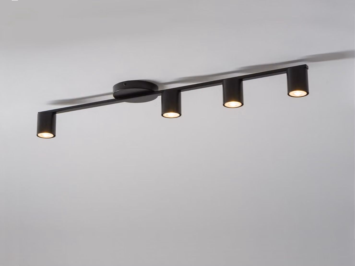 Moderna lampada da soffitto decorativa nera a quattro spot 4xGU10 25W Sky Sigma Lighting