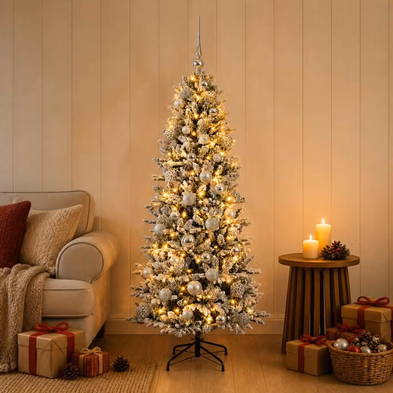 vidaXL Albero di Natale artificiale con palline 120 cm 150 LED