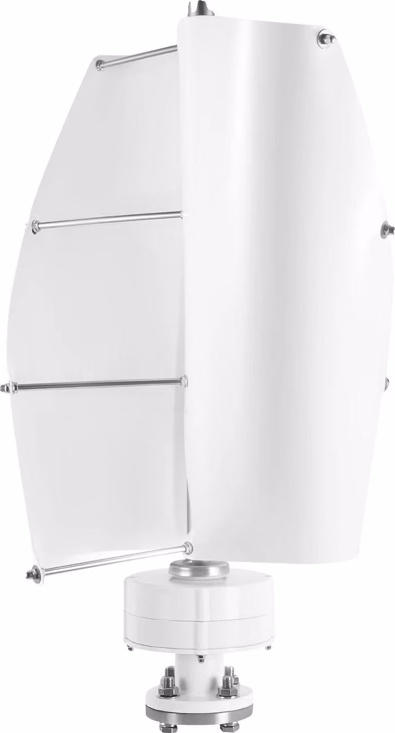 Generatore di turbine eoliche, potenza 100W, struttura resistente, BIANCO
