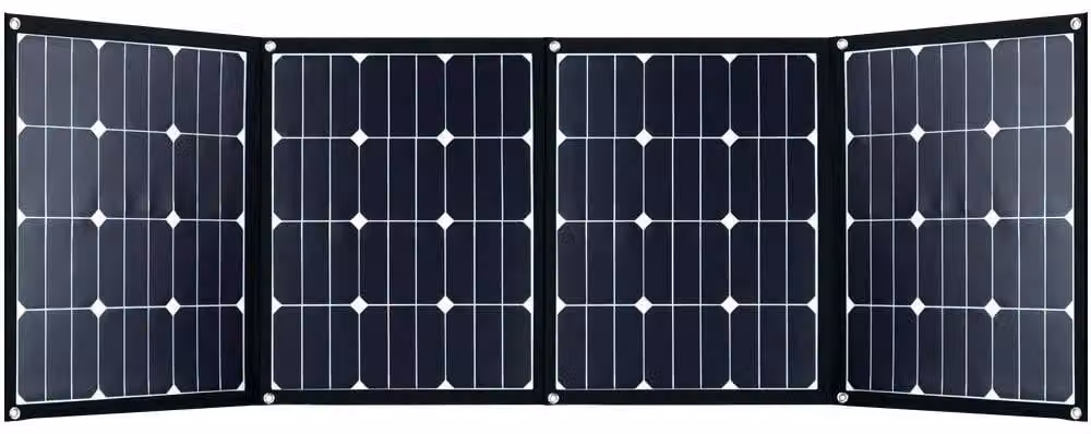 Pannello solare pieghevole da 180W, con celle Sunpower, senza regolatore di carica, ideale per il campeggio
