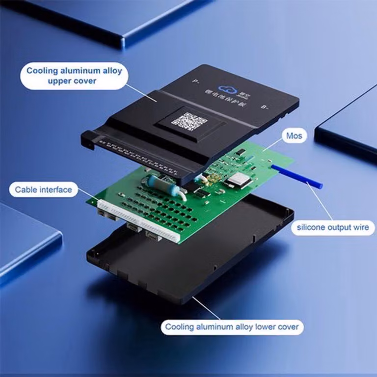 Sistema di gestione intelligente per batterie Accu da 100A con bilanciamento attivo, compatibile con batterie Li-Ion e LiFePO4