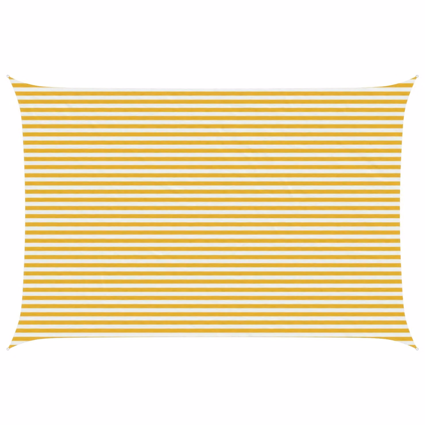 Telo Ombra Rettangolare vidaXL in HDPE Giallo e Bianco 4 x 7 m