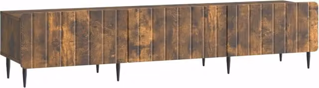 Mobile TV-Credenza Moderno Design In Rovere Fumo Marrone L: 147 cm, P: 34,5 cm, H: 32 cm – 1