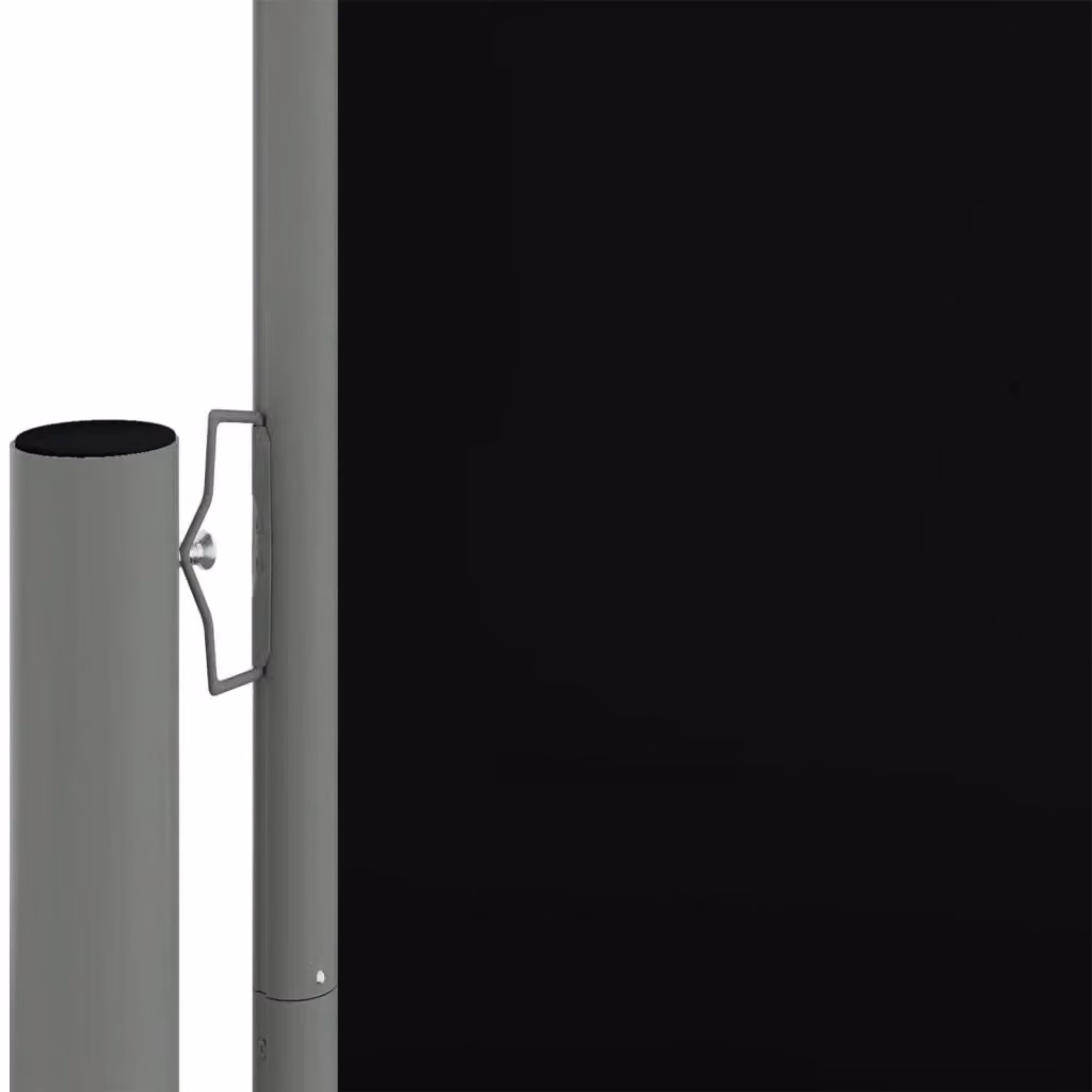 Tenda da sole laterale retrattile e schermo privacy per patio e giardino in poliestere e alluminio, colore nero, L: 1200 cm, H: 180 cm – 2