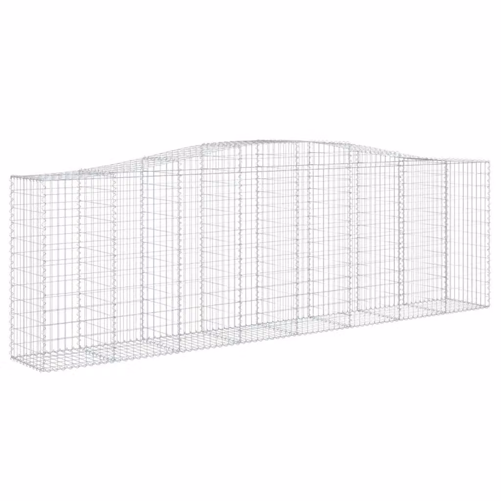 Cesto Gabbione ad Arco Videx in Acciaio Zincato Argento L: 400 cm, P: 50 cm, H: 120/140 cm – 2