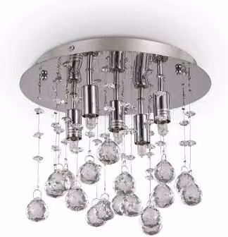 Lampada Da Soffitto Moonlight Pl5 Cromo Ideal-Lux