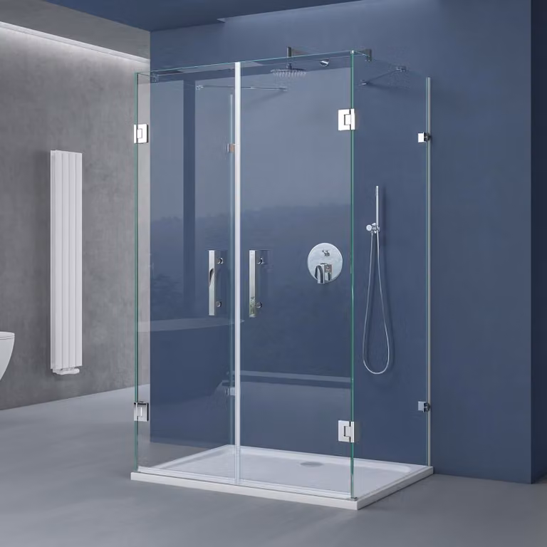 doporro Box Doccia 80x100x195cm, Cabina Bagno Vetro di Sicurezza ESG Vetro Trasparente 8mm Incluso Rivestimento Facile da Pulire Ravenna40UK