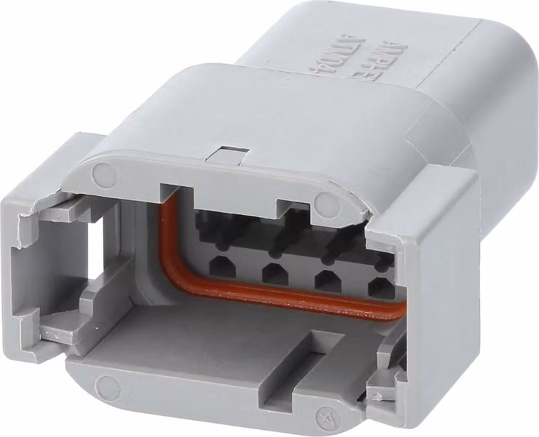 Amphenol AS-8SM 113 Connettore per cavo serie ATM Pin, codifica A, 8 poli, connessione a crimpare Diametro isolamento 1,35 mm -