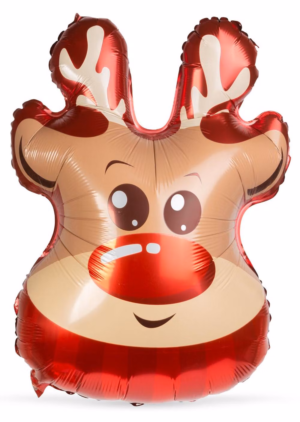 Palloncino natalizio - Carta stagnola - Renna - 70 x 48 cm