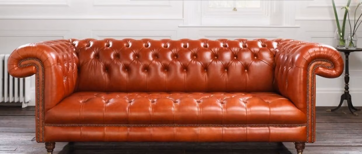 Chesterfield Polster Sofa Couch Designer Garnitur 3 Sitz Couchen Klassisch