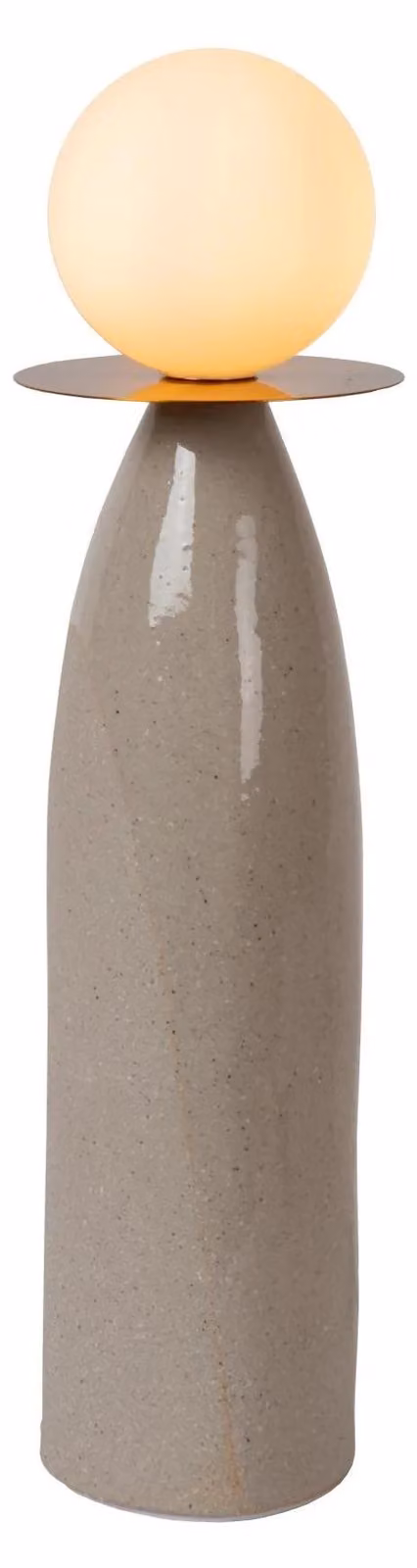 Lucide FIGARO - Lampada da tavolo - Diametro 12 cm - 1 attacco G9 - Grigia - 45 cm