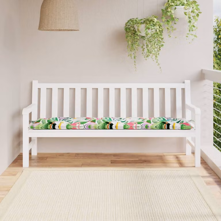 vidaXL Cuscino per Panca Multicolore in Tessuto Oxford Idrorepellente e Traspirante L: 180 cm, P: 50 cm, H: 7 cm