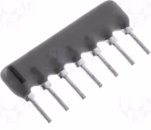 5 resistenze: X 0,125W 100kΩ, montaggio a foro passante, quantità: 6, tolleranza: ±2%, modello: RNLA07G0104B0E