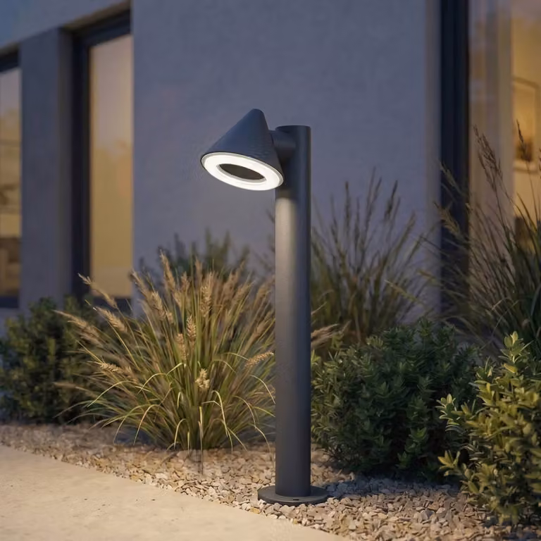 Lampioncino da giardino Soran Lindby, Nero, Metallo, Moderno, Lampada da esterni
