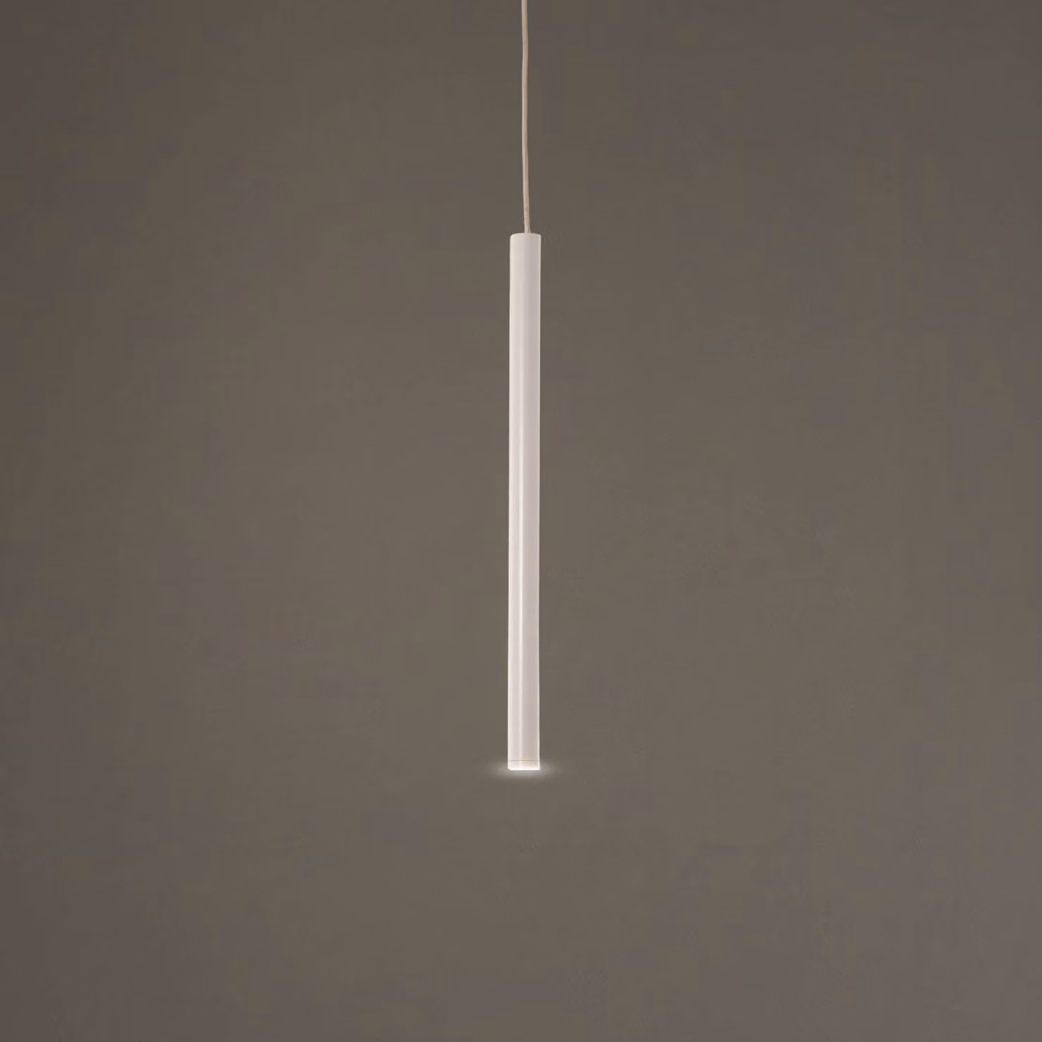 Lampada LED a sospensione Rulo, beige, acciaio, Ø 3,2 cm Rulo Argon, Crema / Ambra, Soggiorno / Sala da pranzo, Metallo