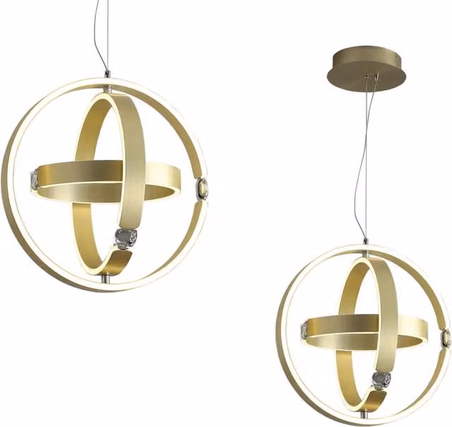 Lampadario LED Sirius Milagro 80W 4000K Ø50 dorato
