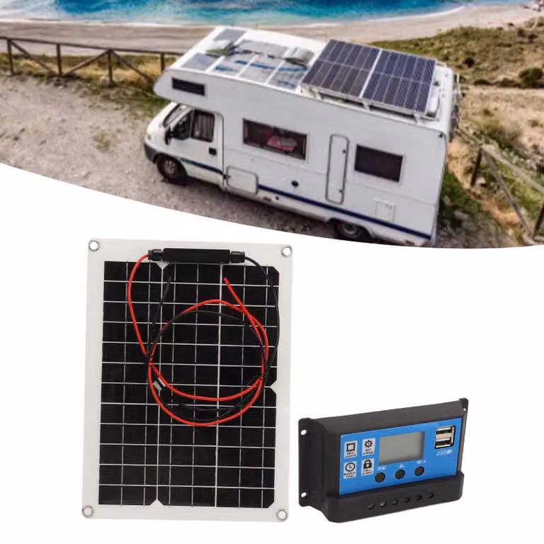 Kit pannello solare da 300W, 12V/24V, 50A, grado di protezione IP67, impermeabile, per camper