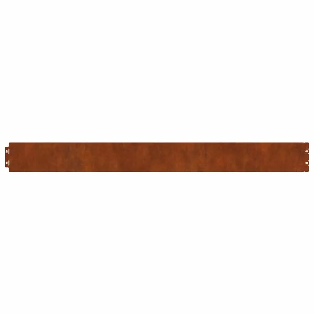 Set di 30 bordure per prato Videx in acciaio Corten color ruggine, dimensioni 20 x 103 cm – 2