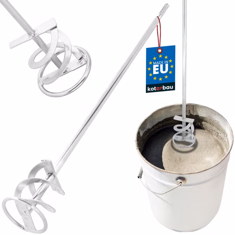 KOTARBAU® Agitatore a spirale per malta 80 mm SDS Plus per cemento intonaco vernici agitatore a cestello agitatore a spirale agitatore circolare agitatore per vernici agitatore a paletta agitatore per intonaco agitatore per gesso