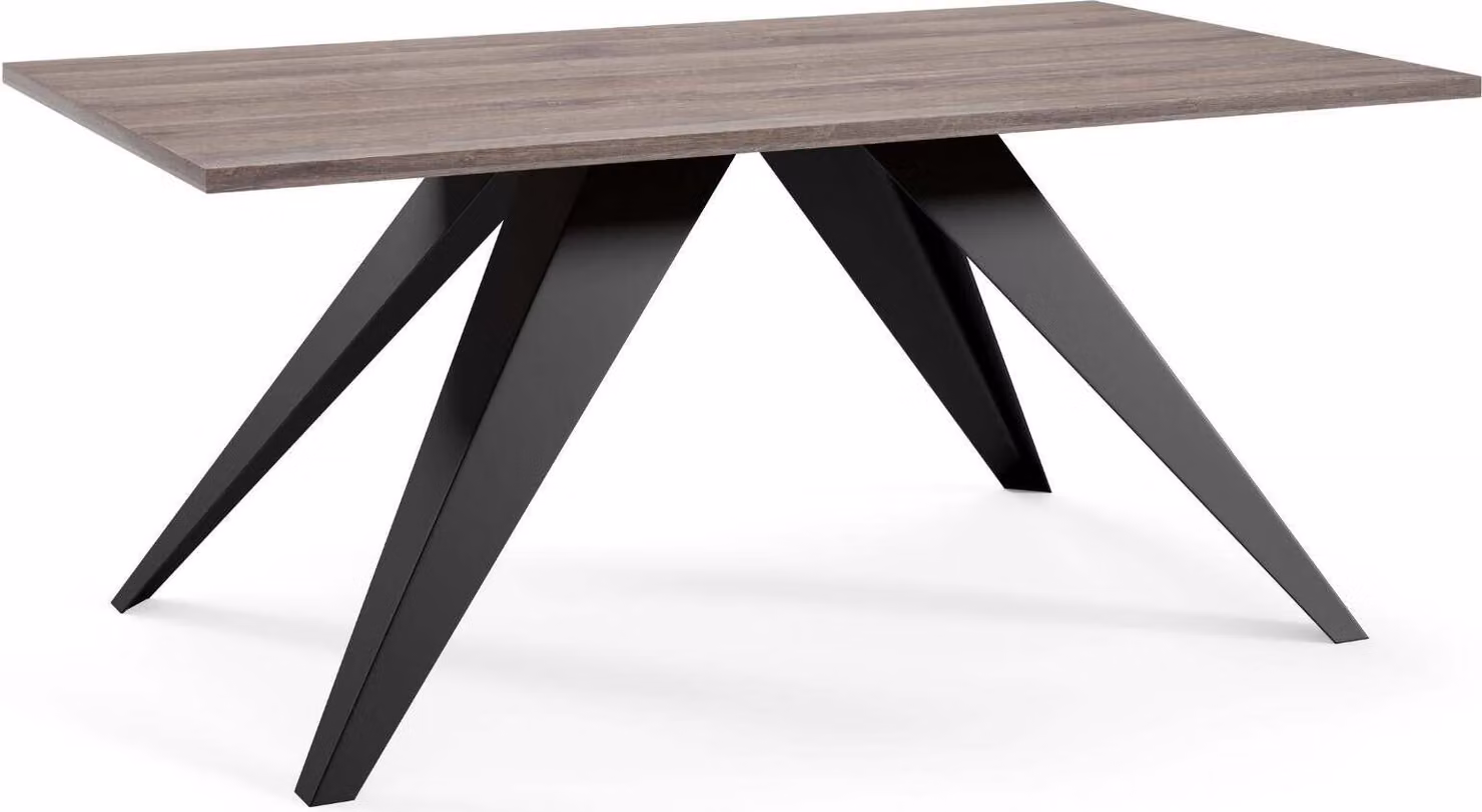 FURNLUX Tavolino Aria Brown And Black 60cm / Colore principale: Marrone / Dimensioni: 60 x 48 x 120 cm