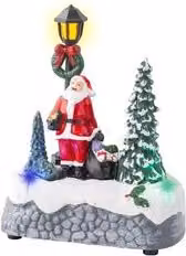 Personaggio di Natale con luci multicolore Kaemingk H x L x P: 12 x 10 x 5,5 cm