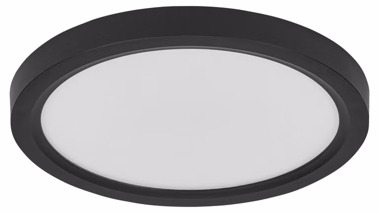 OSRAM Orbis Quickfix 195 mm Lampada da soffitto a LED, 16 W, 3000 K bianco caldo, 1200 lm, Click-DIM, nero, plastica/metallo