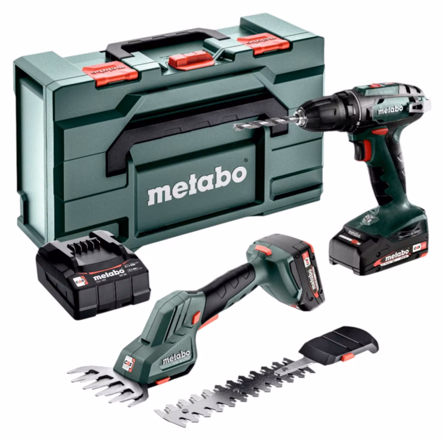 Set combinato Metabo 2.2.5 18 V BS 18 + SGS 18 LTX Q + 2 batterie da 2,0 Ah + caricabatterie + metaBOX ( 685186000 )