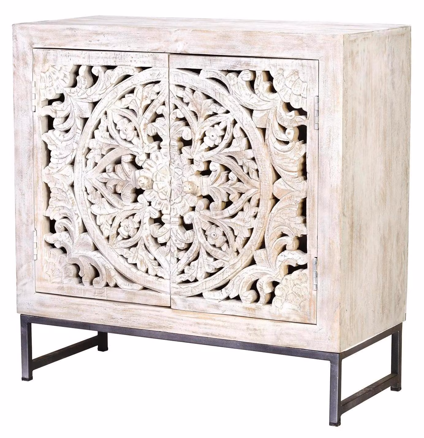 Comodino in legno di mango di Mykonos, 80 cm x 80 cm x 35 cm, Giner y Colomer