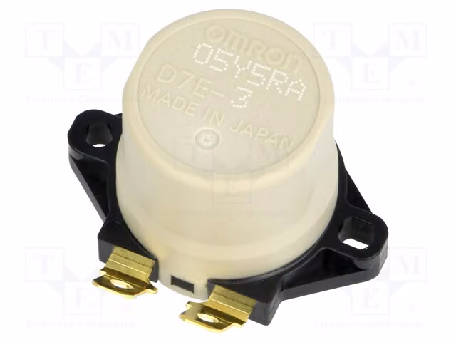 1 sensore: Resistenza di inclinazione 100 mΩ, modello D7E-3. Sensori di inclinazione con intervallo di funzionamento da -25°C a +60°C e grado di protezione IP67. Uscite configurabili: -NC (Normalmente Chiuso)