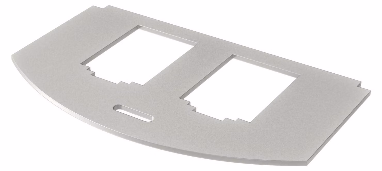 OBO Bettermann Piastra di montaggio TipoB V2A eds acciaio inox MP R2 2B (7408804)