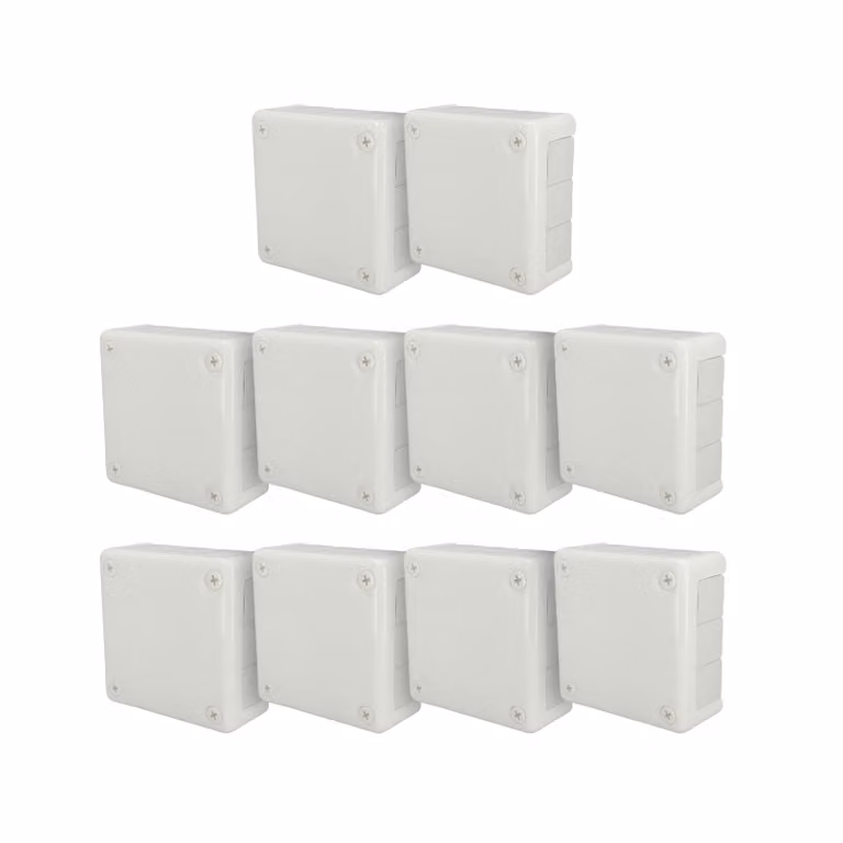 10x scatola da incasso 98x98x42mm IP55 12 ingressi cavi membrane in gomma bianco VP-41 EDO777925 EDO Technic