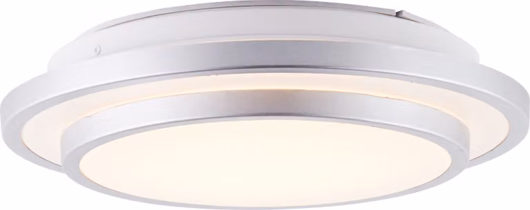 BRILLIANT LUCIANO Plafoniera LED Ø 28 cm metallo plastica alluminio bianco