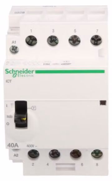 Schneider Electric Contattore di installazione iCT 40A 4S 24V 50Hz MO A9C21144